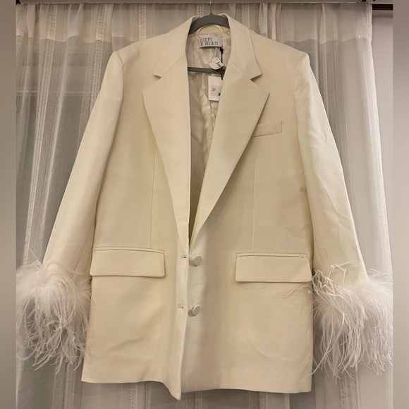 Designer brand- Giuseppe di morabito feather wool blazer(NEW) - Picture 6 of 13